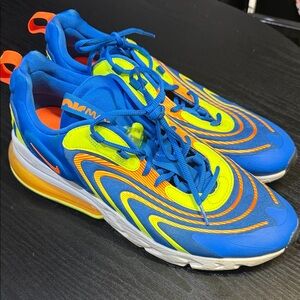 Nike Blue and Yellow Men's Shoes